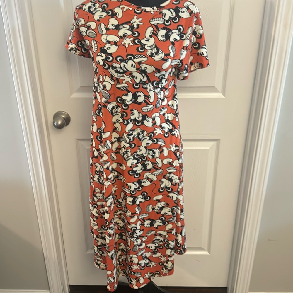 Adorable Mickey Mouse LulaRoe Carly Dress